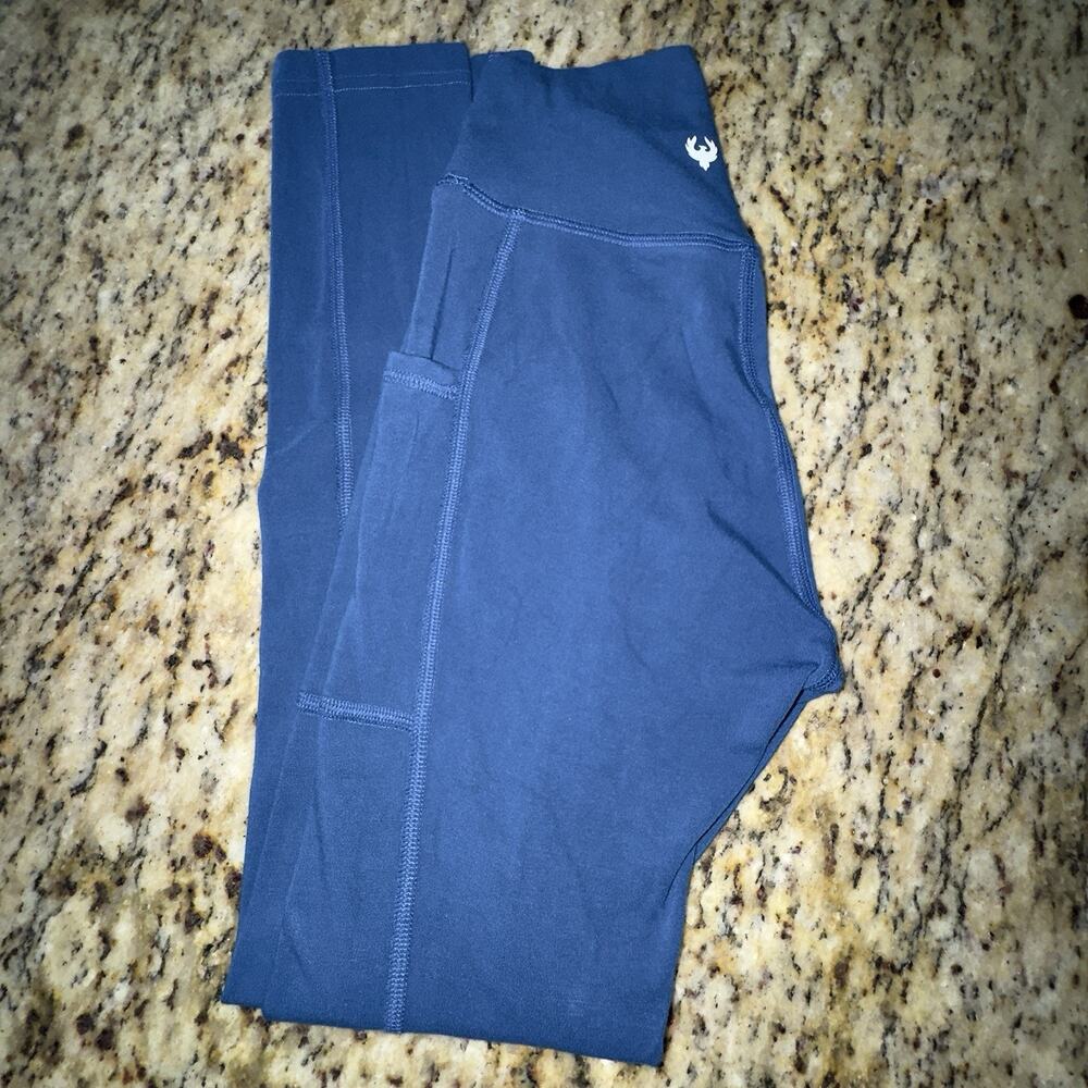 Namarie Sylvendel Hemp Leggings Womens Petite XS Blue Non-Toxic Athletic Wear